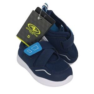 Athletic Works Toddler Boys NEW w/Tags Blue Easy Close Sneakers - sz. 5